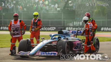 Abandono de Fernando Alonso en el GP de México 2022