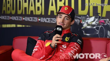 Charles Leclerc en la rueda de prensa del GP de Abu Dabi