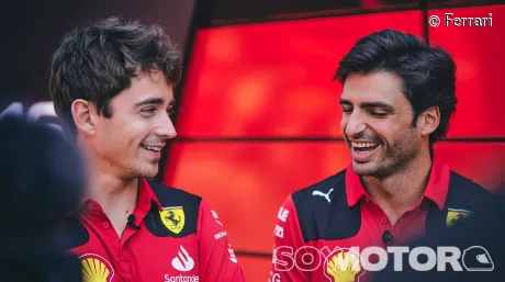 Charles Leclerc y Carlos Sainz en Abu Dabi