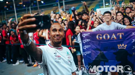 Lewis Hamilton en Singapur