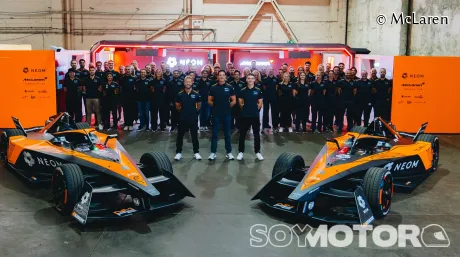 Foto de equipo de McLaren en la Fórmula E