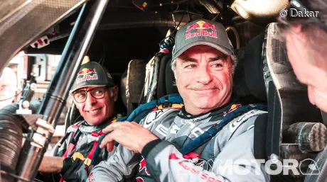 Carlos Sainz y Lucas Cruz en el Dakar 2024