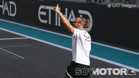 Lewis Hamilton en el GP de Abu Dabi