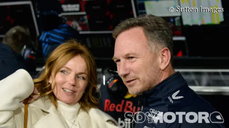 Geri Halliwell y Christian Horner en el GP de Las Vegas