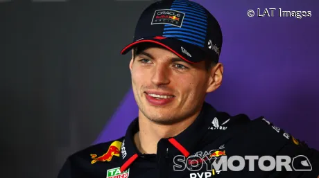 Max Verstappen en la rueda de prensa previa al GP de Baréin