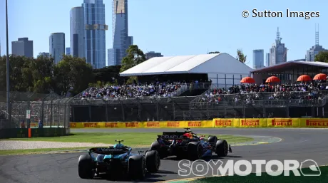 Sergio Pérez y Max Verstappen en el GP de Australia