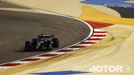 George Russell durante la clasificación del Gran Premio de Baréin