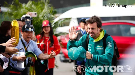 Fernando Alonso durante el fin de semana del Gran Premio de Japón