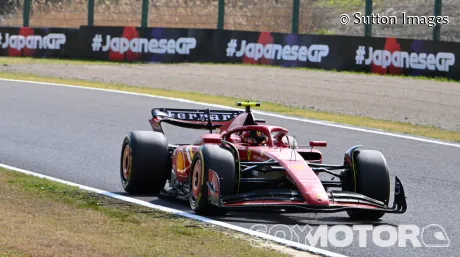 Carlos Sainz en las últimas vueltas del GP de Japón