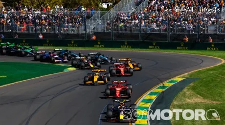 La salida del Gran Premio de Australia 2024