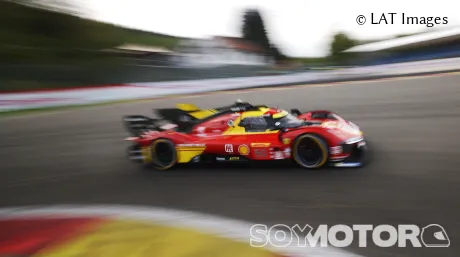 El Ferrari 499P de Miguel Molina, Antonio Fuoco y Nicklas Nielsen en Spa