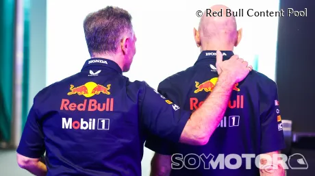 Christian Horner y Adrian Newey en Miami