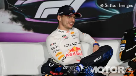 Max Verstappen en las entrevistas posteriores al Gran Premio de Miami