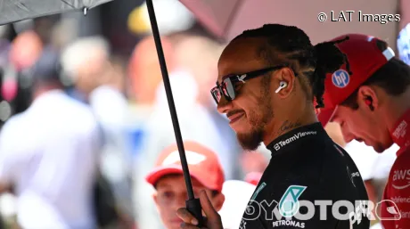 Lewis Hamilton en Barcelona el pasado fin de semana