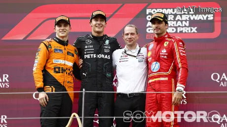 Russell gana en Austria tras un toque entre Verstappen y Norris; Sainz, tercero - SoyMotor.com