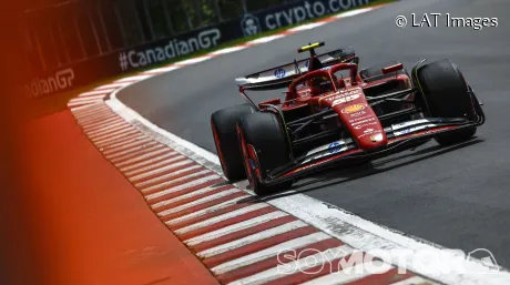 Carlos Sainz durante la clasificación en Canadá