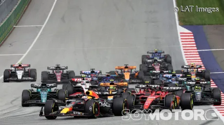 Salida del GP de Austria el año pasado