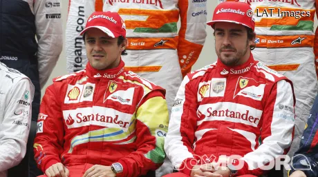 Fernando Alonso y Felipe Massa en Brasil 2013