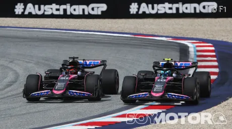 Esteban Ocon y Pierre Gasly en Austria