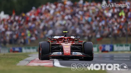 Carlos Sainz en el circuito de Hungaroring