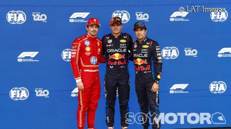 Verstappen 'vuela' sobre mojado en Bélgica, pero la Pole es para Leclerc - SoyMotor.com