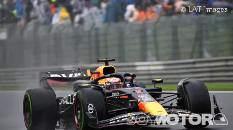 Max Verstappen durante la clasificación del GP de Bélgica