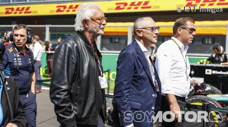 Flavio Briatore y Stefano Domenicali en Bélgica