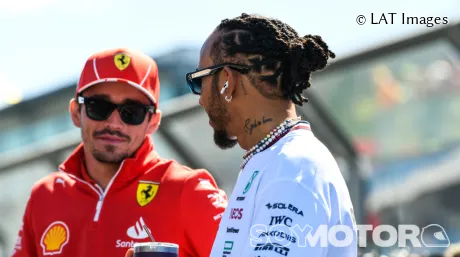 Lewis Hamilton y Charles Leclerc este año en Australia