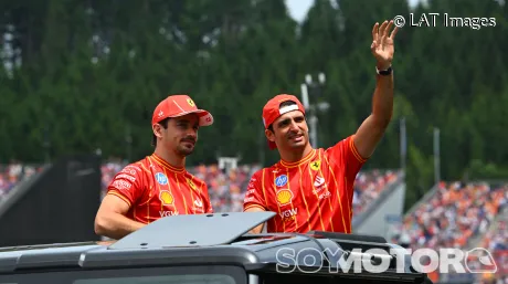 Carlos Sainz y Charles Leclerc en Austria