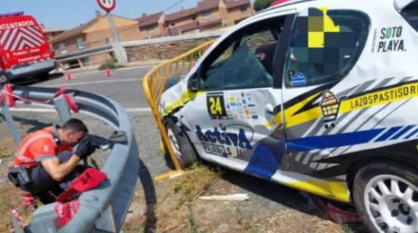 Accidente en el Rally de Fitero