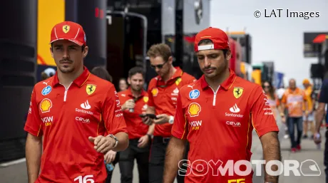 Carlos Sainz y Charles Leclerc en Hungría