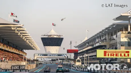 Segundos antes de la salida del Gran Premio de Abu Dabi 2023