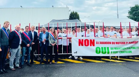 Protestas de los trabajadores de Viry-Châtillon en Monza