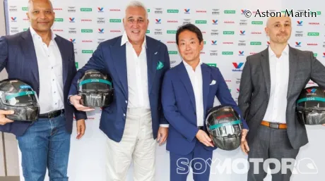 Lawrence Stroll, Yasser Mufti, Koji Watanabe y Jamal Muashsher