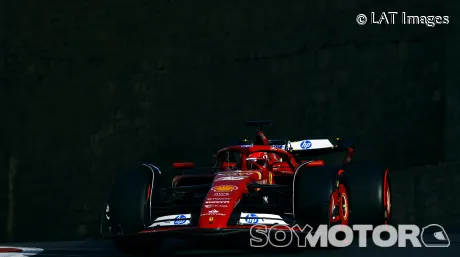 Charles Leclerc en Bakú este sábado