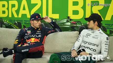 Max Verstappen y Lance Stroll en Brasil 2023