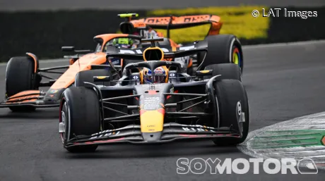 Max Verstappen y Lando Norris en Monza