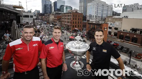 Scott McLaughlin, Will Power y Àlex Palou en Nashville