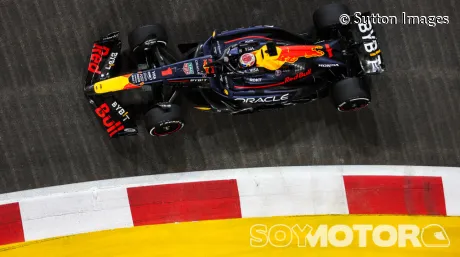 Max Verstappen en Singapur 