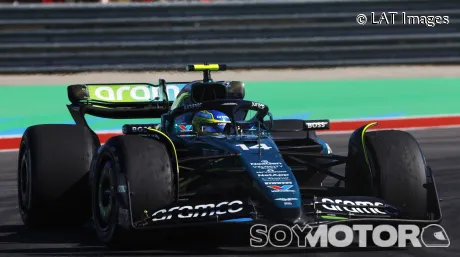 Fernando Alonso durante el GP de Estados Unidos