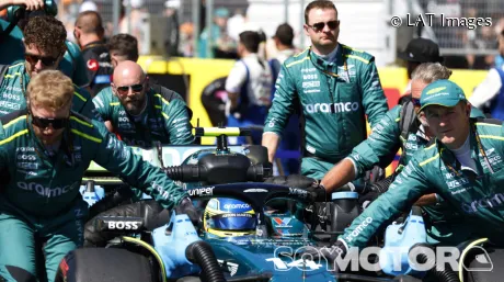 Fernando Alonso en la parrilla del GP de Estados Unidos