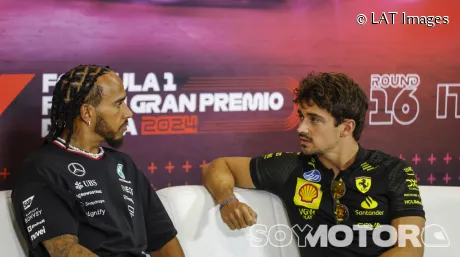 Lewis Hamilton y Charles Leclerc esta temporada