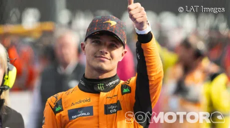 Lando Norris tras la carrera de México