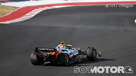 Lando Norris este viernes en Austin