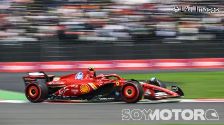 Carlos Sainz durante la clasificación en México