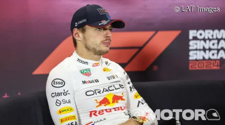 Max Verstappen en la rueda de prensa posterior al GP de Singapur