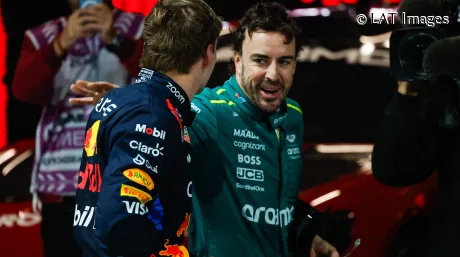 Fernando Alonso y Max Verstappen en Las Vegas