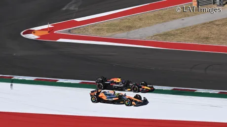 Max Verstappen y Lando Norris en Austin