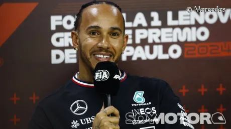 Lewis Hamilton en Brasil