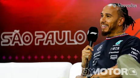 Lewis Hamilton en Brasil